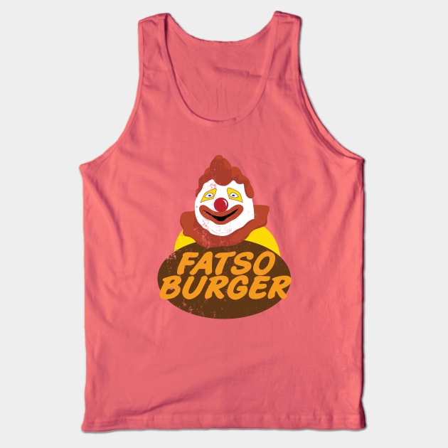 Fatso Burger Tank Top by huckblade